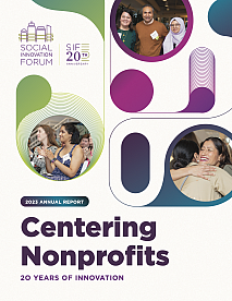 2023 Annual Report: Centering Nonprofits (20 Years of Innovation) Cover