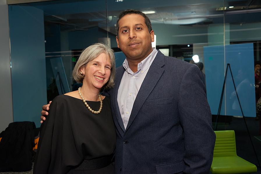 Susan Musinsky and Vilas Dhar at SIF's Winter Reception