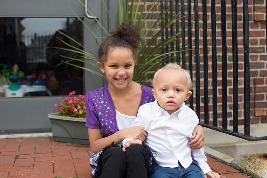 Two children from Julie’s Family Learning Program